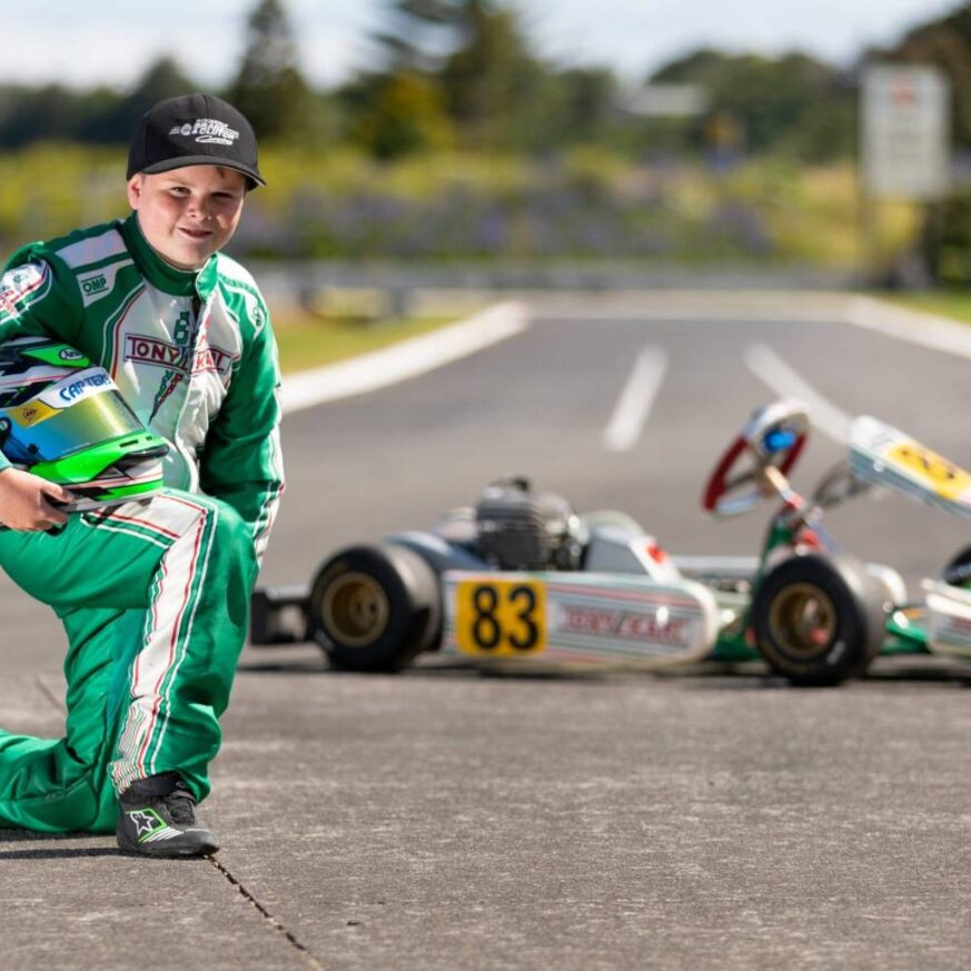 Jacob Bellamy in Karting